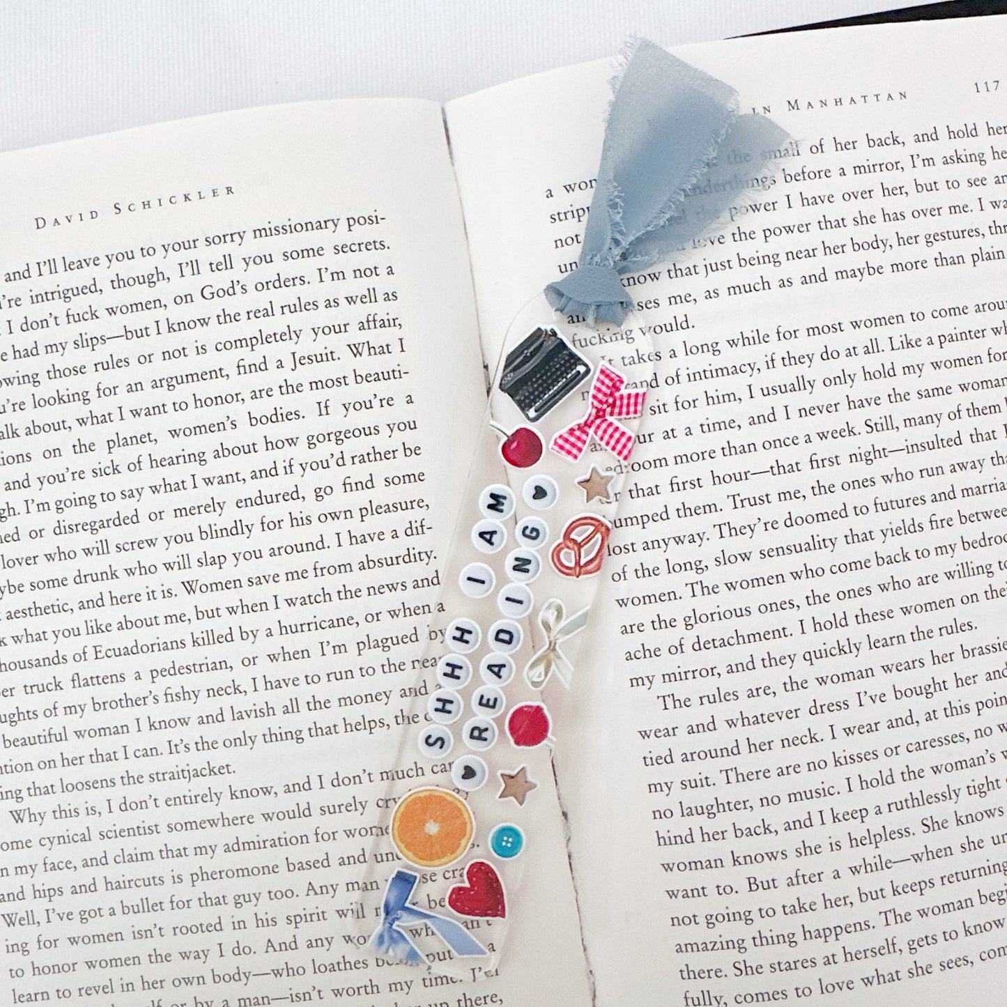 Shhh I Am Reading Acrylic Bookmark