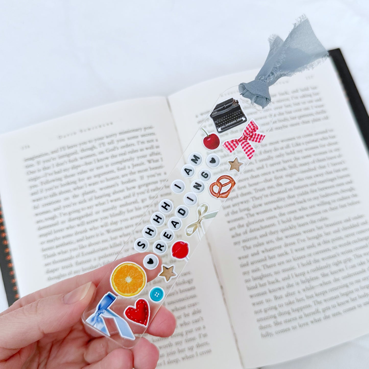 Shhh I Am Reading Acrylic Bookmark