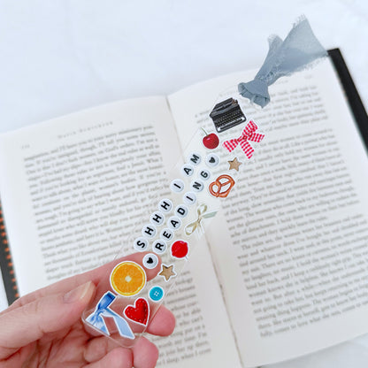 Shhh I Am Reading Acrylic Bookmark