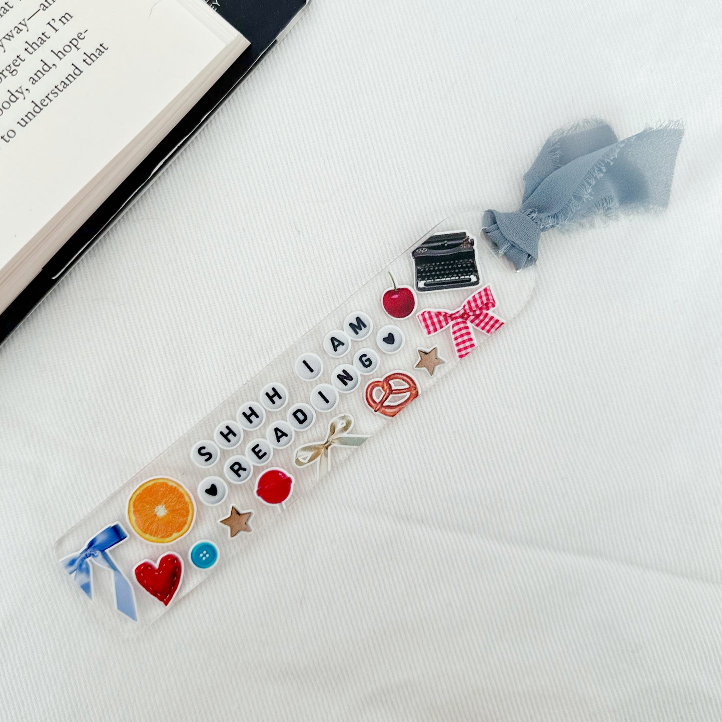 Shhh I Am Reading Acrylic Bookmark