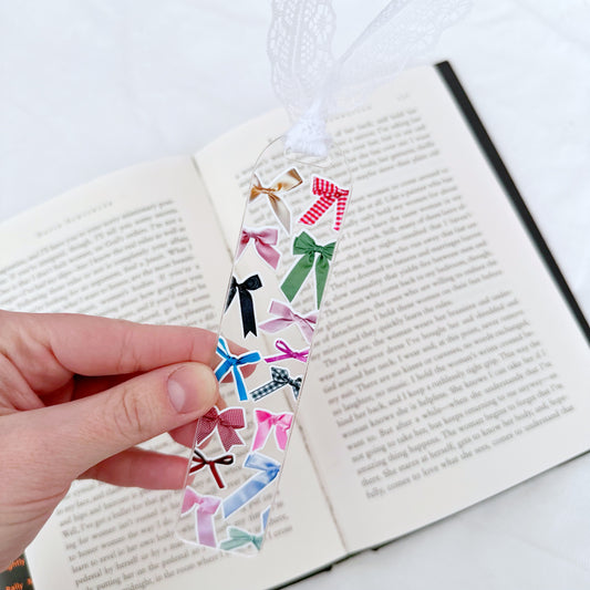 Bows Acrylic Bookmark