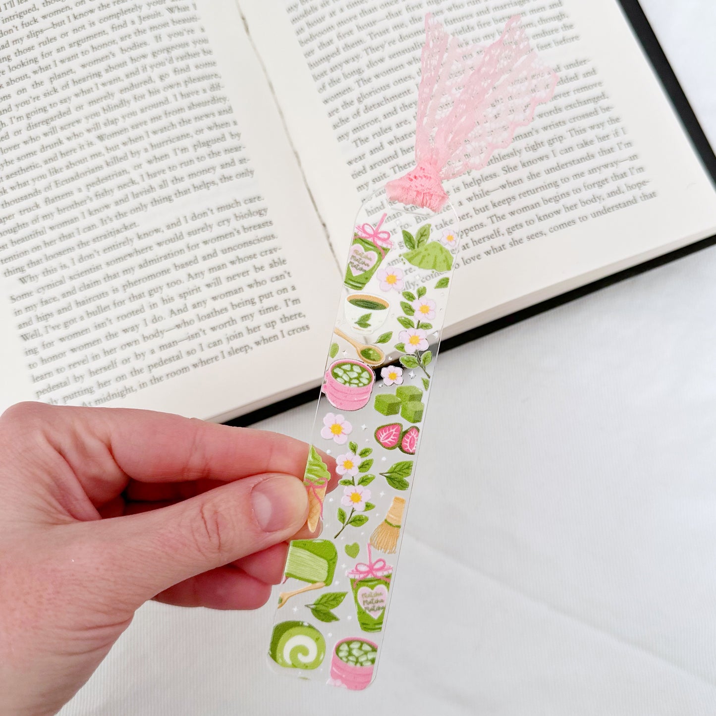 Matcha Girlie Acrylic Bookmark