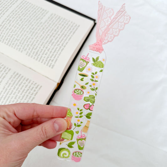 Matcha Girlie Acrylic Bookmark