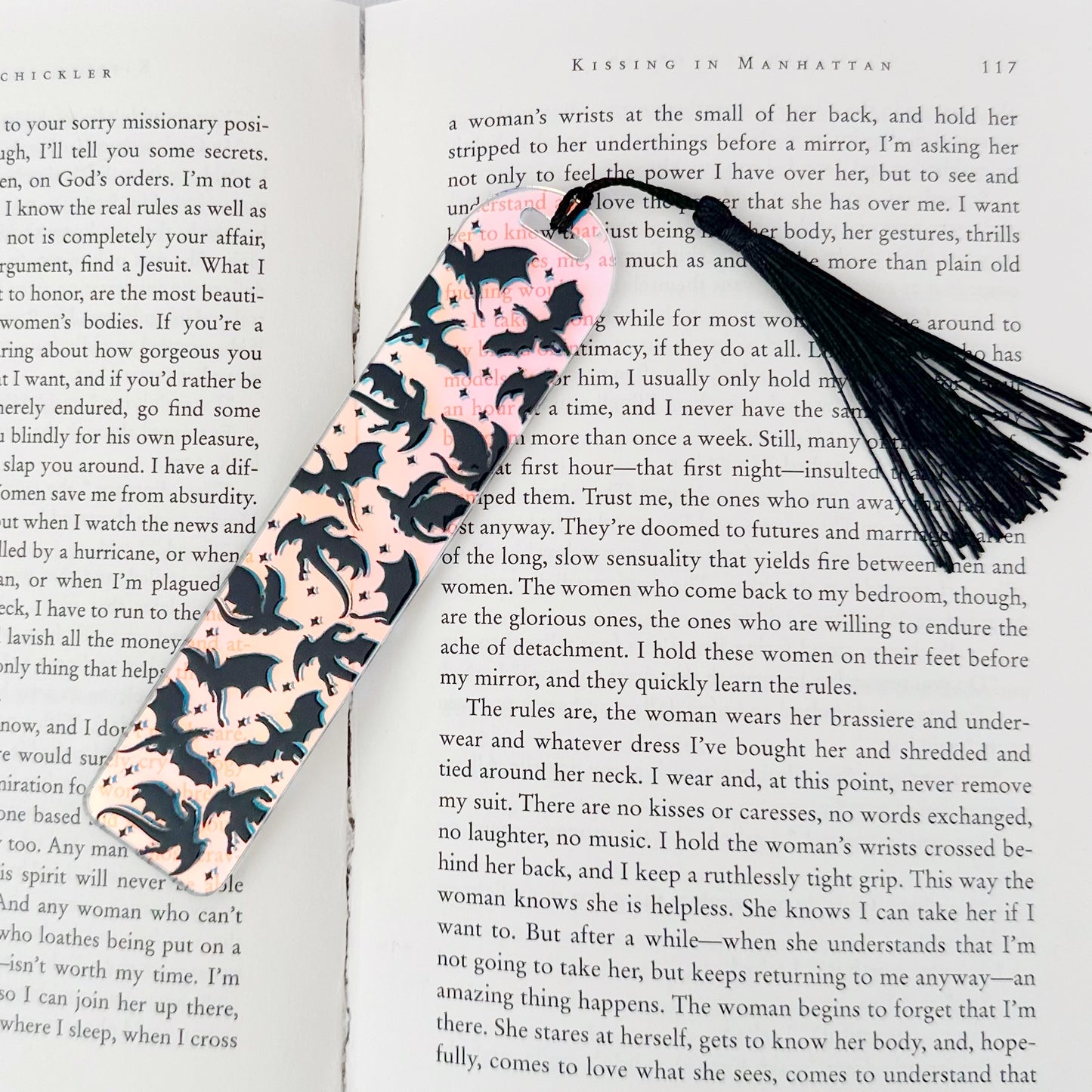 Flying Dragons Holographic Acrylic Bookmark