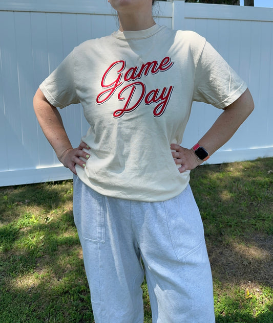 Game Day Embroidered T-Shirt
