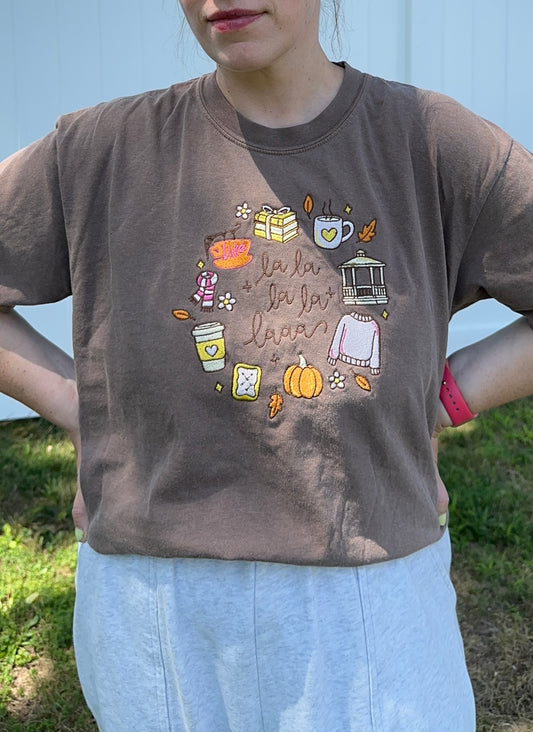Cozy Small Town Embroidered Shirt or Crewneck