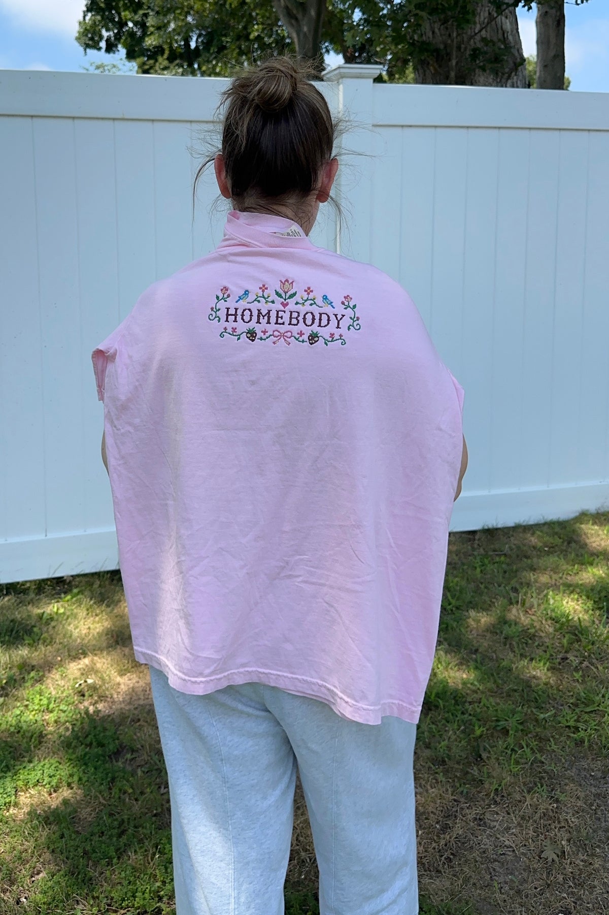 Homebody Embroidered T-Shirt or Sweatshirt