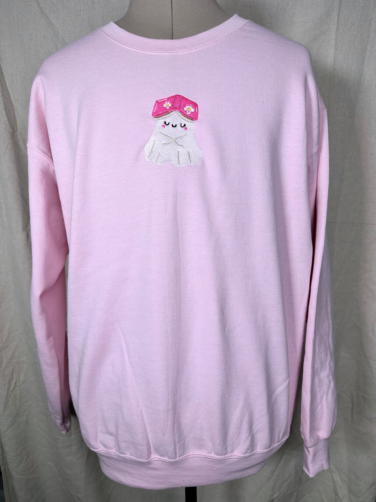 Cute Reading Ghost Embroidered T-Shirt or Sweatshirt