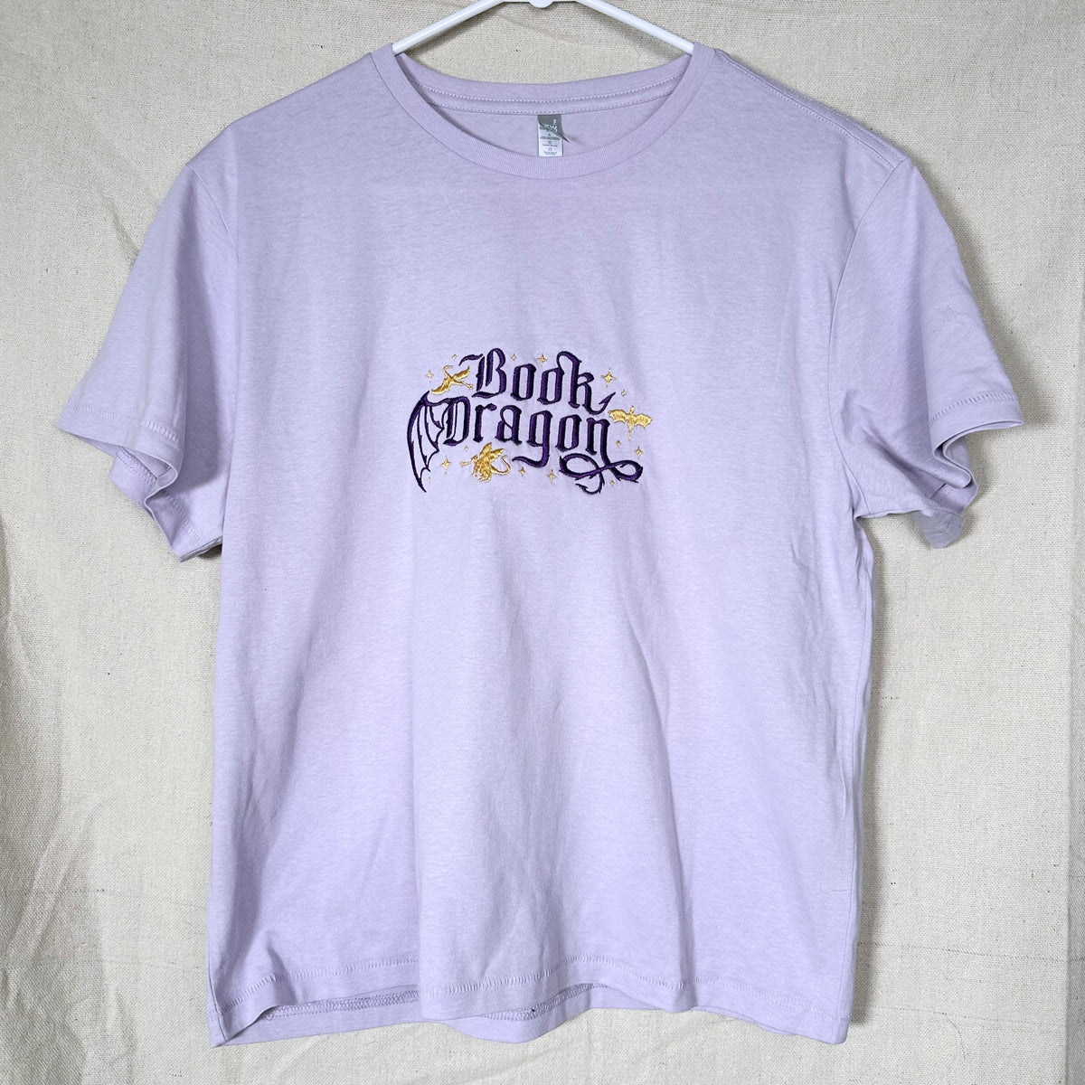 Book Dragon Embroidered Crop Tee