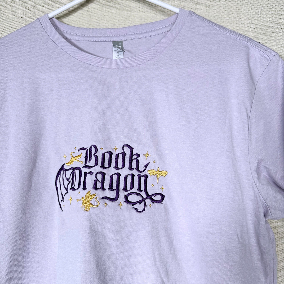 Book Dragon Embroidered Crop Tee