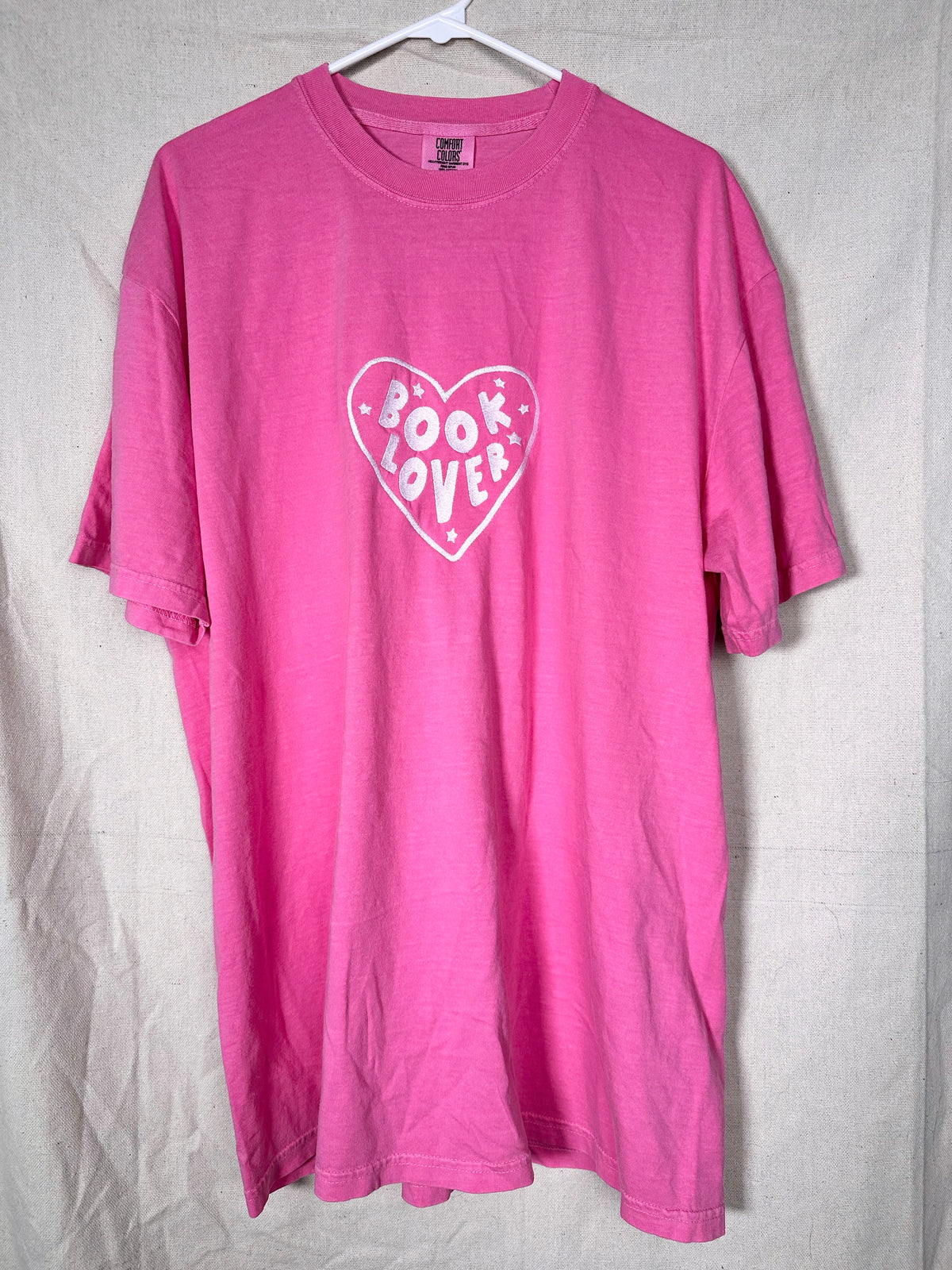 Book Lover Embroidered T-Shirt
