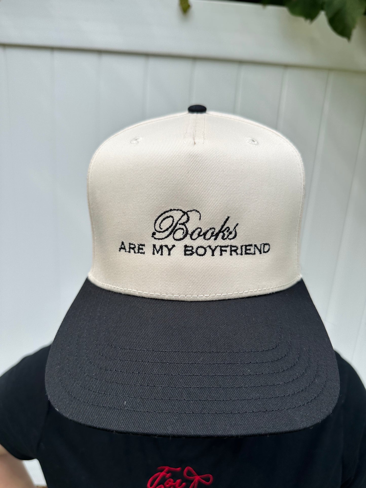 Books Are My Boyfriend Embroidered Hat