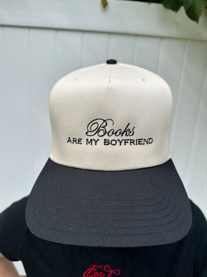Books Are My Boyfriend Embroidered Hat
