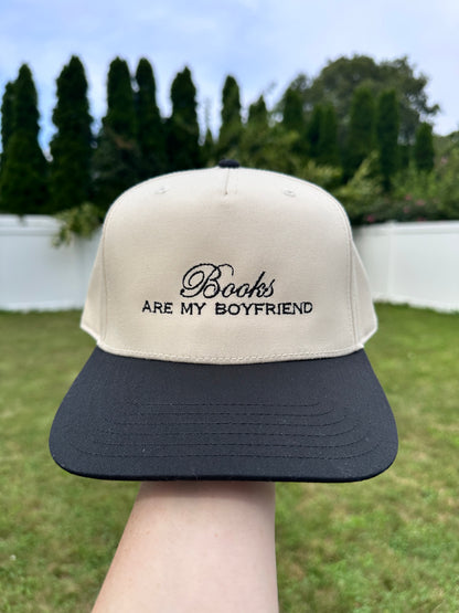 Books Are My Boyfriend Embroidered Hat