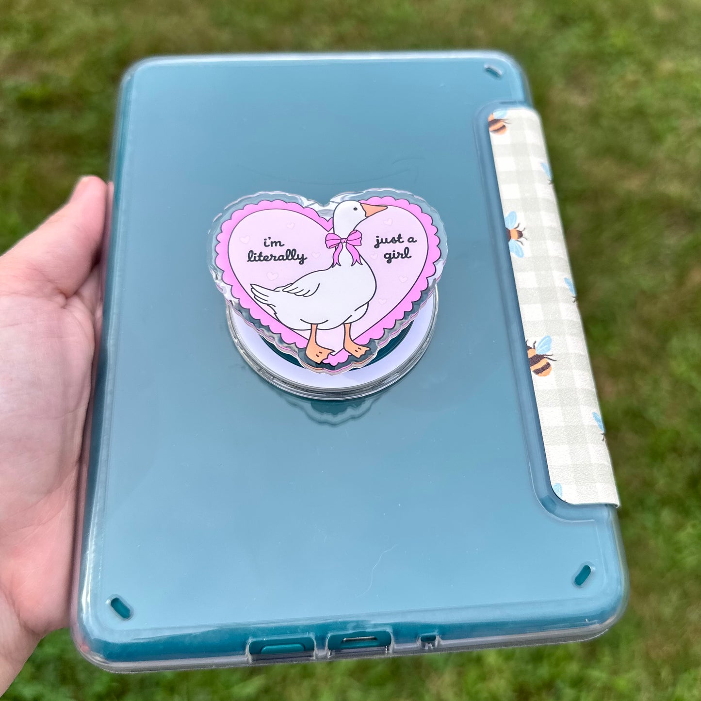 I'm Literally Just A Girl Goose MagSafe Phone & Kindle Grip