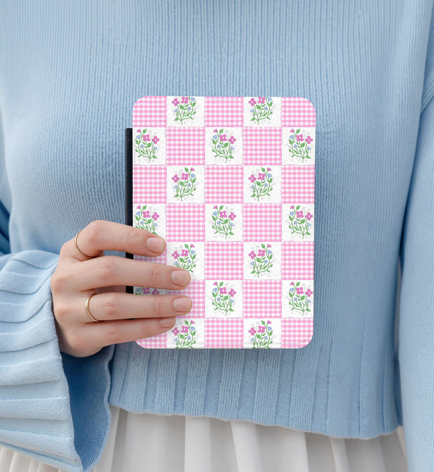 Kindle Case - Gingham Bouquet | Paperwhite & Colorsoft