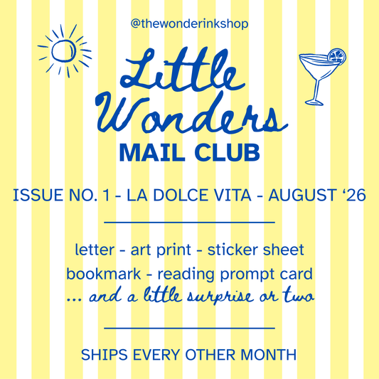 Little Wonders Mail Club | La Dolce Vita | August '26 | Issue No. 1