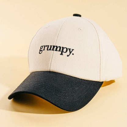 Grumpy Embroidered Cap