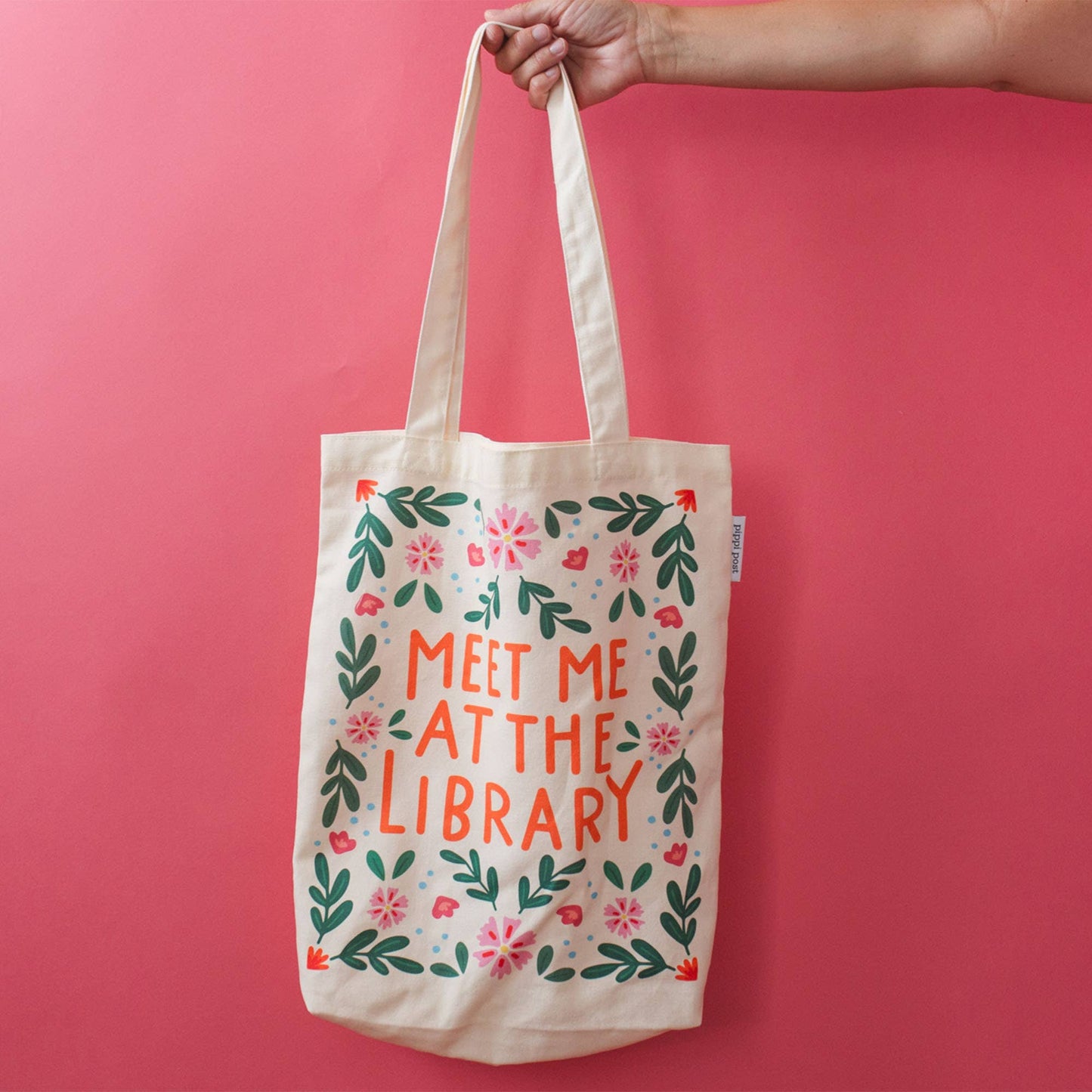 Meet Me At The Library Canvas Tote Bag
