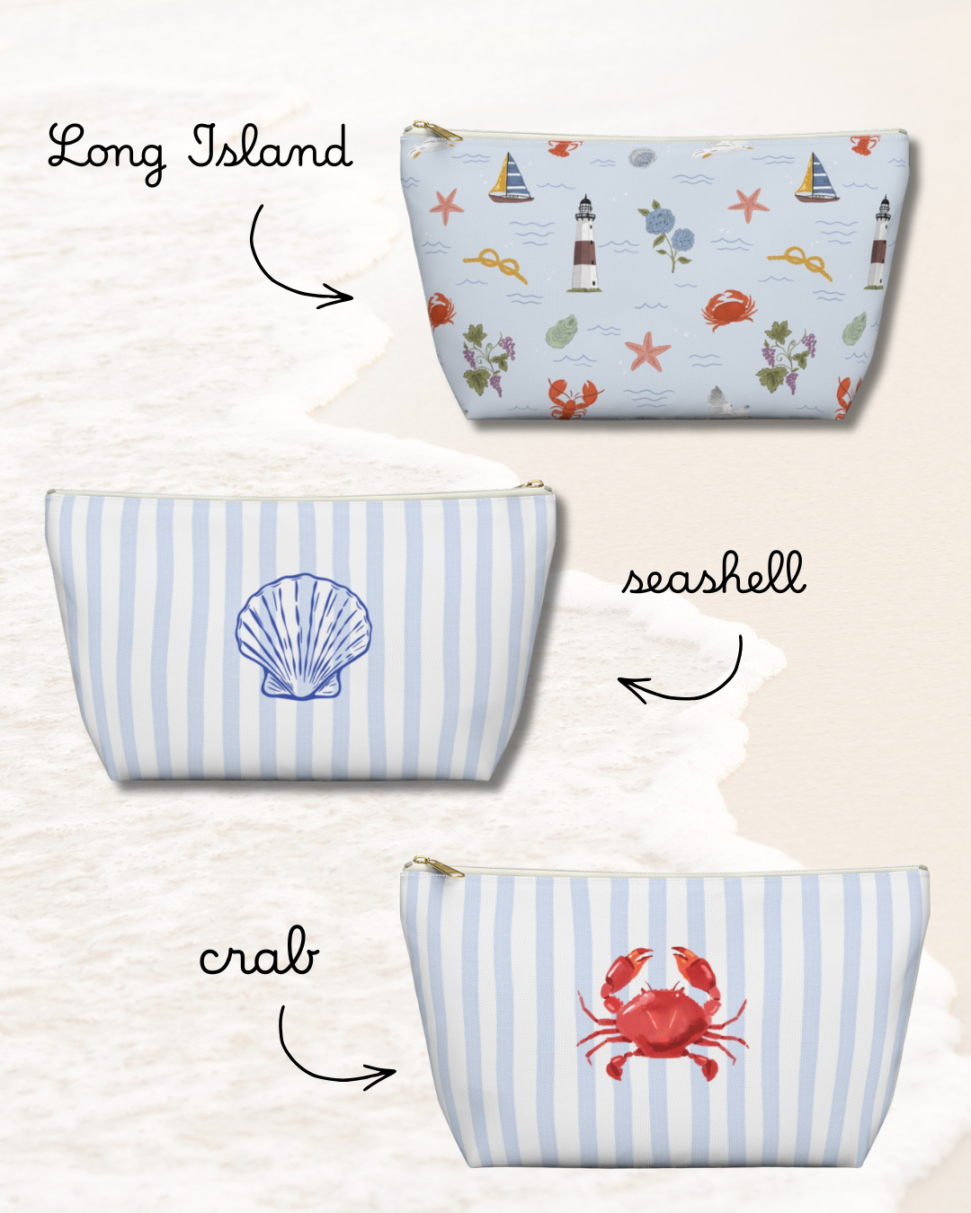PRE-ORDER: Currently Coastal T-Bottom Pouch