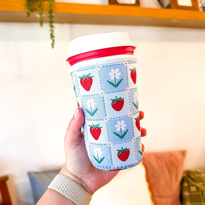 Strawberry Fields | Cup Coozie